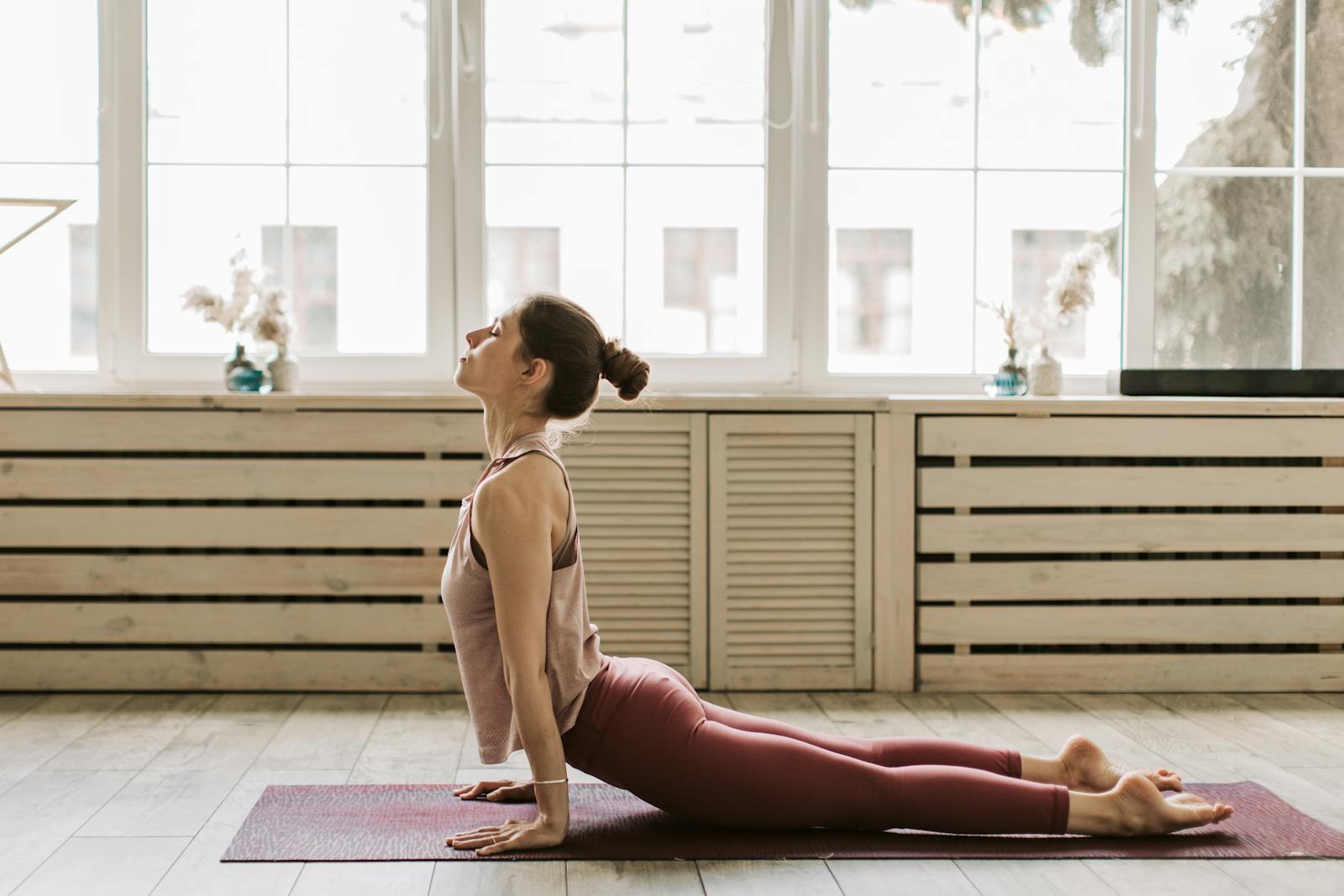 A Woman Doing Yoga